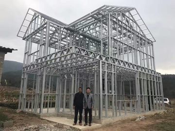 AZ150 Galvanized Coils Light Steel Frame House For Residence 2 - 3 Floors