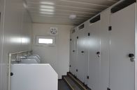 Modern Steel Two Doors Flat Pack Container House For Public Shower Room