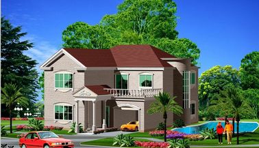 Four Bedrooms Customized Cheap Construction Prefab Light Steel Structure Villa House Design Prefab House/Home/Villa