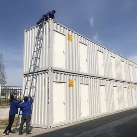 Anti Earthquake Prefab Container Office Thermal Insulation Rescue Worker Living With 5 Separate Rooms
