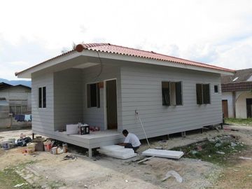 2 Bedroom Prefab House 60m2 G550 Light Steel Frame Windproof Luxury