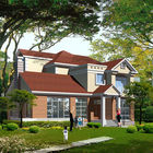 China Cheap Fancy Modern 2-Storey Light Gauge Steel Prefab House LGS Villa