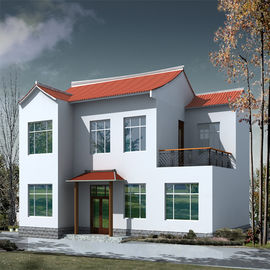 China Cheap Fancy Modern 2-Storey Light Gauge Steel Prefab House LGS Villa