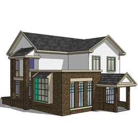 Family Living Light Steel Villa House / Prefabricated Shipping Container Houses