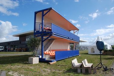 Anti Earthquake Prefab Metal House Kits Customized Steel Structure Frame With Open Balcony