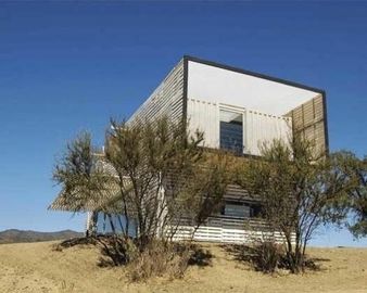 Anti Earthquake Prefab Metal House Kits Customized Steel Structure Frame With Open Balcony