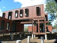 3 Layers Hotel Type Prefab Shipping Container Homes With Sun Glass Window