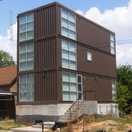 3 Layers Hotel Type Prefab Shipping Container Homes With Sun Glass Window