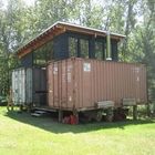 4 - 5 Peices Hotel Flat Pack Steel Containers With Camping Tiny House