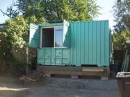 Eco Friendly Recyclable Steel Prefab Houses Flat Pack Containers With 4 Windows