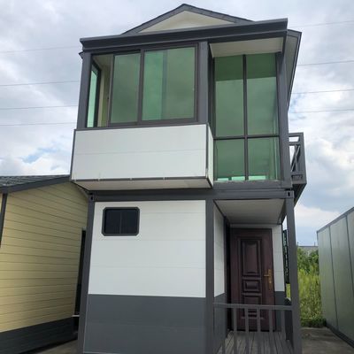 50m2  3mm Column 40ft Two Bedroom Light Steel Prefab House