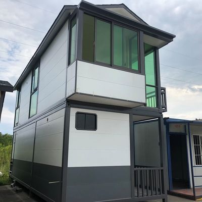 50m2  3mm Column 40ft Two Bedroom Light Steel Prefab House