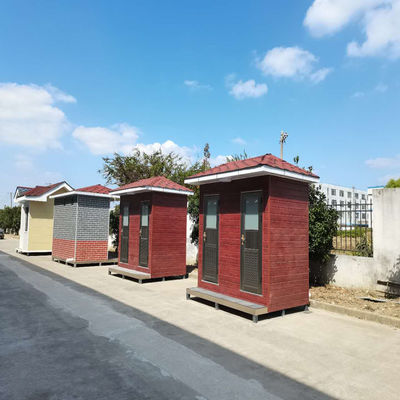 Customized 10m2 Portable Toilet With The Glass Door And Double Layer Glass Window