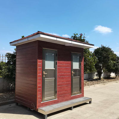 16mm PU Sandwich  AZ150 Steel Tube Prefabricated Modular Toilets