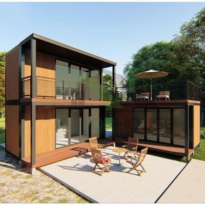 ISO9001 20ft Portable Modular Wooden Garden House Coffee Shop