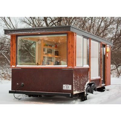 20ft 40ft Aluminum Window Flat Pack Container Tiny House On Wheel