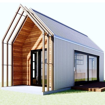 OEM Eco Friendly Prefabricated Tiny Homes Wooden Resort Villa