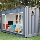 Galvanized Steel Frame Flat Pack Shipping Container Tiny Houses Coffee Shop