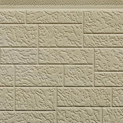 B2 Fireproof Stone Pattern Decorative Polyurethane Sandwich Wall Panels