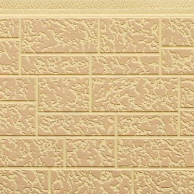 B2 Fireproof Stone Pattern Decorative Polyurethane Sandwich Wall Panels