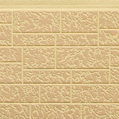 B2 Fireproof Stone Pattern Decorative Polyurethane Sandwich Wall Panels