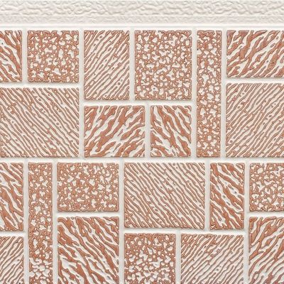 Light Weight Mosaic Pattern B2 Fireproof Polyurethane Composite Sandwich Wall Panels