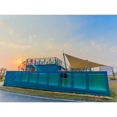 40 Feet Artificial Steel Structure Surfable Shipping Container Swimming Pool