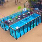 40 Feet Artificial Steel Structure Surfable Shipping Container Swimming Pool
