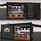 20ft 40ft Design Tiny Fast Food Store Prefab Shipping Container Coffee Shop Cafe Bar