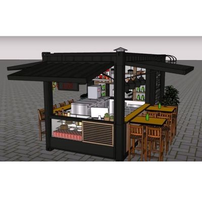 20ft 40ft Mobile Street Fast Food Store Prefabricated Shipping Container Coffee Shop Cafe Bar