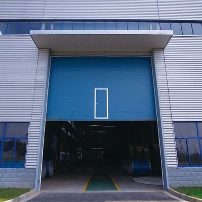 External 0.5m/S Steel Sandwich Overhead Industrial Garage  Roller Doors