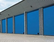 Overhead Industrial Sectional Doors Automatic Double Outdoor Sliding