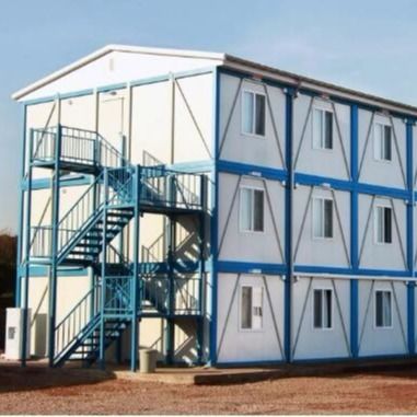 Prefab Double Layer Small Cabin Modular Homes Customized Steel Structure