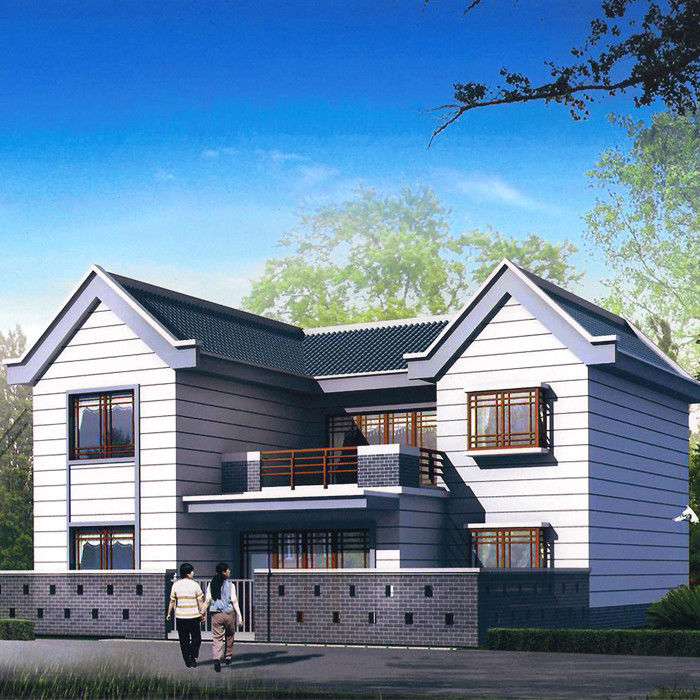Beautiful Urban Two Story Prefabricated Homes Small Structure Modern