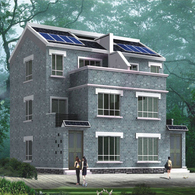 Wind Resistant Light Steel House Villa With Q550 Light Gauge Steel Keel Modern Prefab House