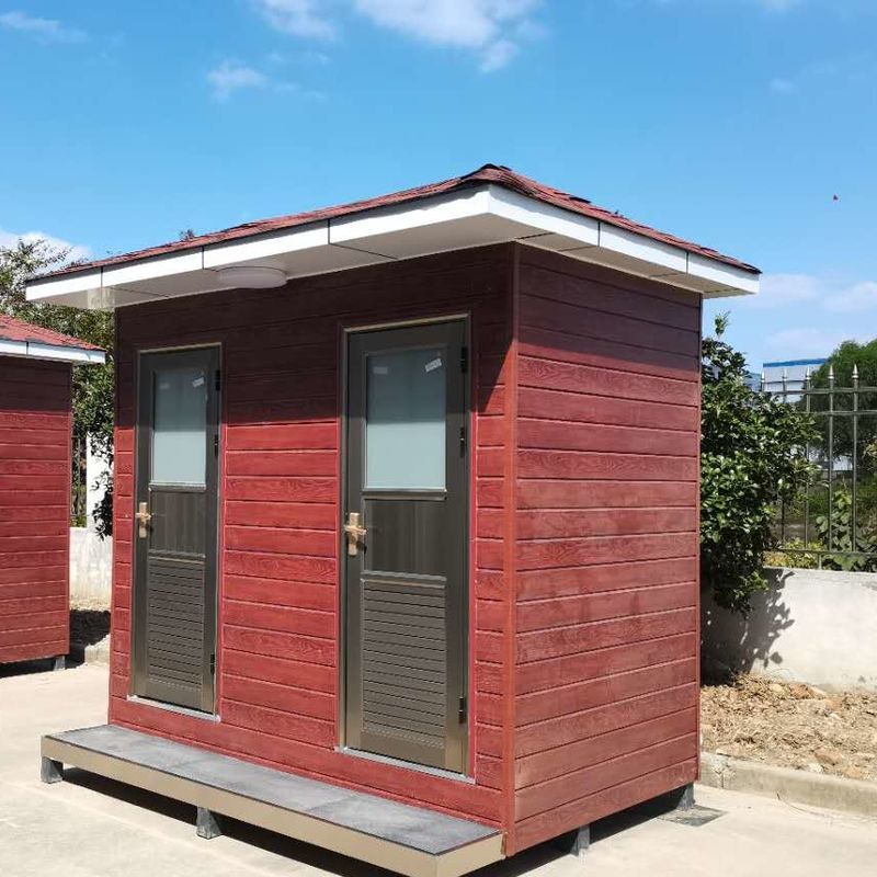 16mm PU Sandwich  AZ150 Steel Tube Prefabricated Modular Toilets