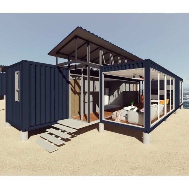 CNAS 40 Feet Flat Pack Shipping Container Modular House For Holiday Camping