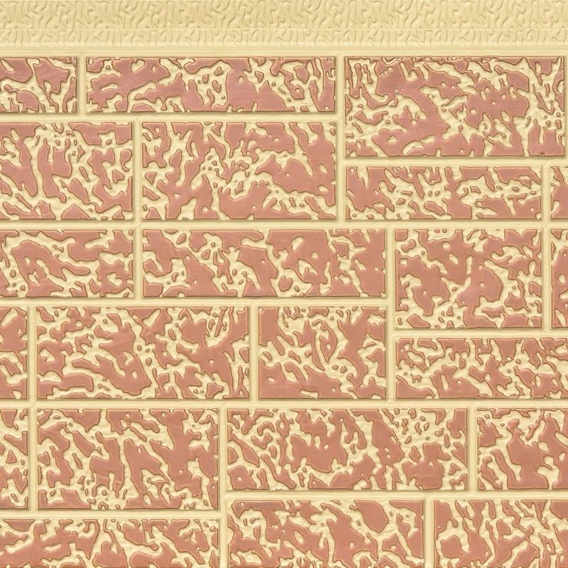 B2 Fireproof Stone Pattern Decorative Polyurethane Sandwich Wall Panels