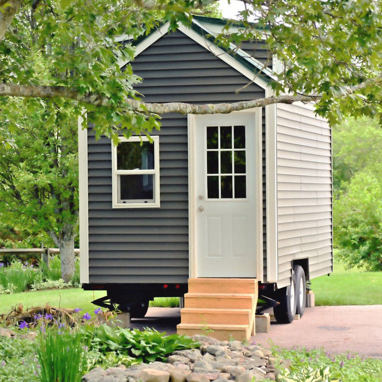 New Zealand AZ150 Light Steel Prefab Mobile Home Trailer Caravans Tiny House On Wheels