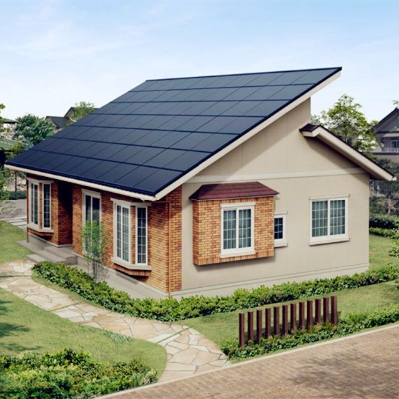 Q235 Residential Vacation Prefabricated Light Gauge Steel Villa House