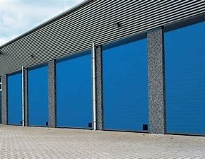 Overhead Industrial Sectional Doors Automatic Double Outdoor Sliding