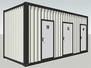 Magic Prefabricated Modular Toilets 1.5 Tons Assembled Container